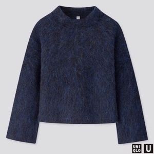 Uniqlo Sweater - Fuzzy, Dark Blue